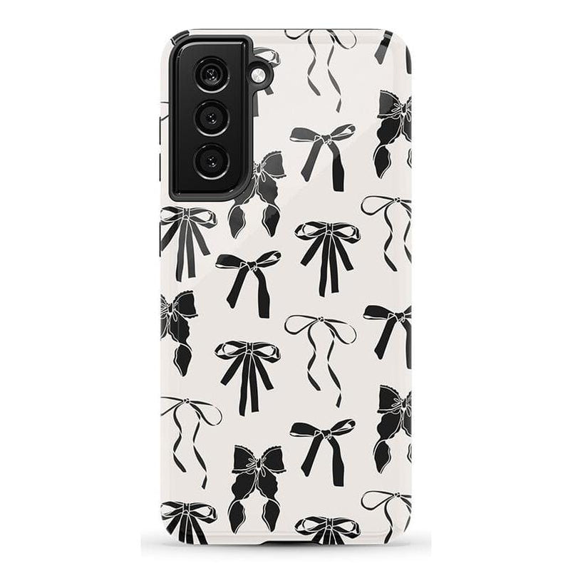 Goth Girlie | Black Bows Case Phone Case Casetry Essential Galaxy S21