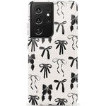 Goth Girlie | Black Bows Case Phone Case Casetry Essential Galaxy S21 Ultra