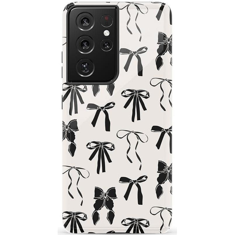 Goth Girlie | Black Bows Case Phone Case Casetry Essential Galaxy S21 Ultra