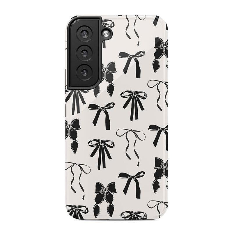 Goth Girlie | Black Bows Case Phone Case Casetry Essential Galaxy S22