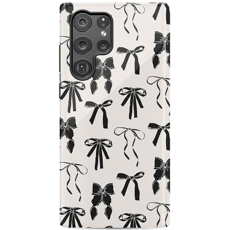 Goth Girlie | Black Bows Case Phone Case Casetry Essential Galaxy S22 Ultra