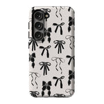 Goth Girlie | Black Bows Case Phone Case Casetry Essential Galaxy S23