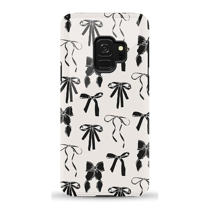 Goth Girlie | Black Bows Case Phone Case Casetry Essential Galaxy S9