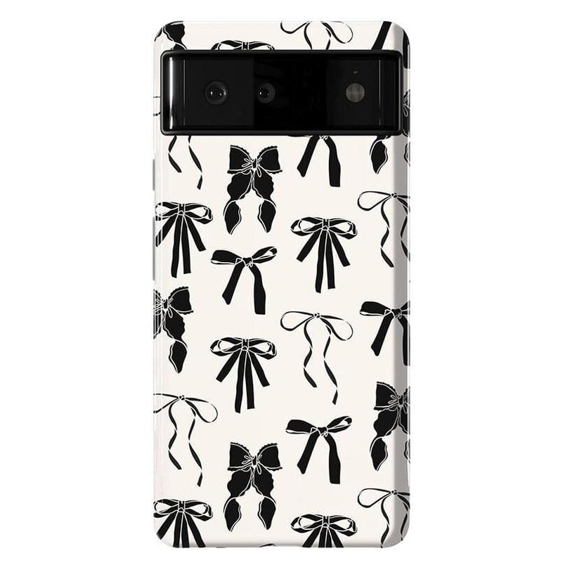 Goth Girlie | Black Bows Case Phone Case Casetry Essential Google Pixel 6