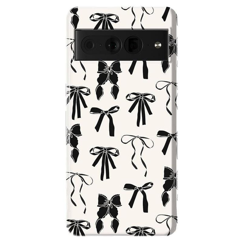 Goth Girlie | Black Bows Case Phone Case Casetry Essential Google Pixel 7 Pro