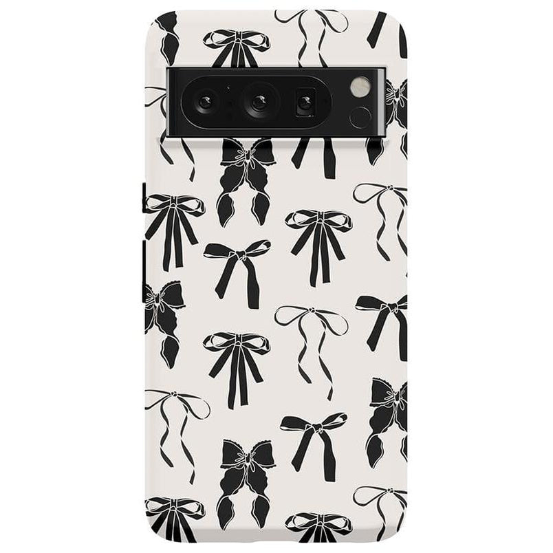 Goth Girlie | Black Bows Case Phone Case Casetry Essential Google Pixel 8 Pro