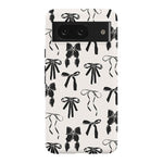 Goth Girlie | Black Bows Case Phone Case Casetry Essential Google Pixel 8