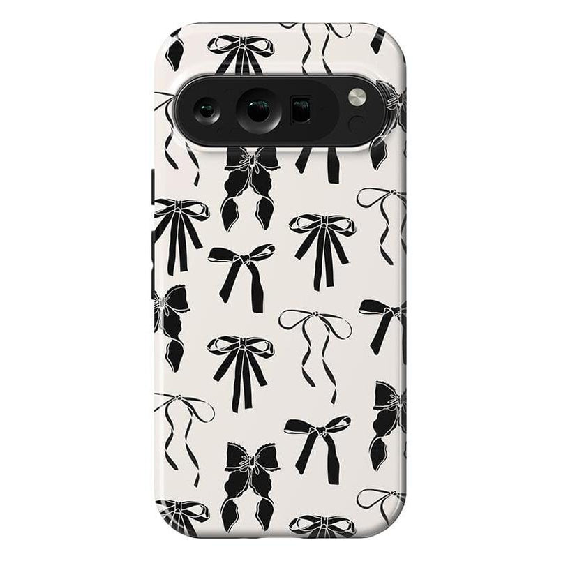 Goth Girlie | Black Bows Case Phone Case Casetry Essential Google Pixel 9 Pro