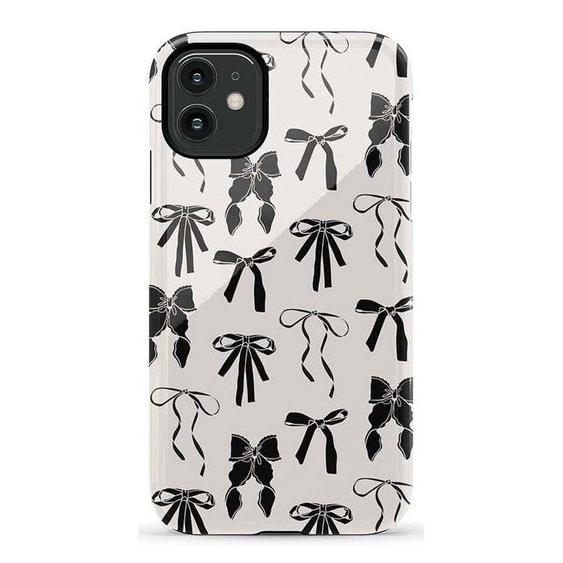Goth Girlie | Black Bows Case Phone Case Casetry Essential iPhone 11