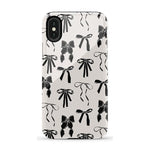 Goth Girlie | Black Bows Case Phone Case Casetry Essential iPhone X / XS 