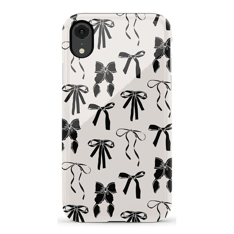 Goth Girlie | Black Bows Case Phone Case Casetry Essential iPhone XR 
