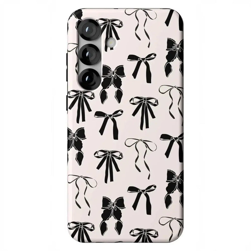 Goth Girlie | Black Bows Case Phone Case Casetry Essential + MagSafe® Galaxy S25 Plus
