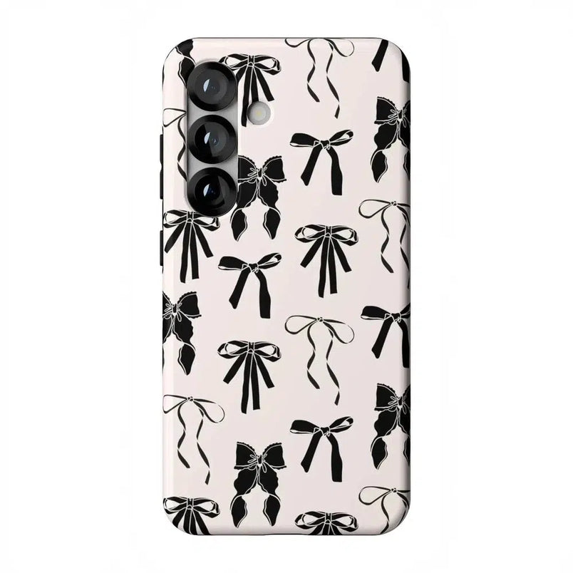 Goth Girlie | Black Bows Case Phone Case Casetry Essential + MagSafe® Galaxy S25