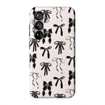 Goth Girlie | Black Bows Case Phone Case Casetry Essential + MagSafe® Galaxy S25