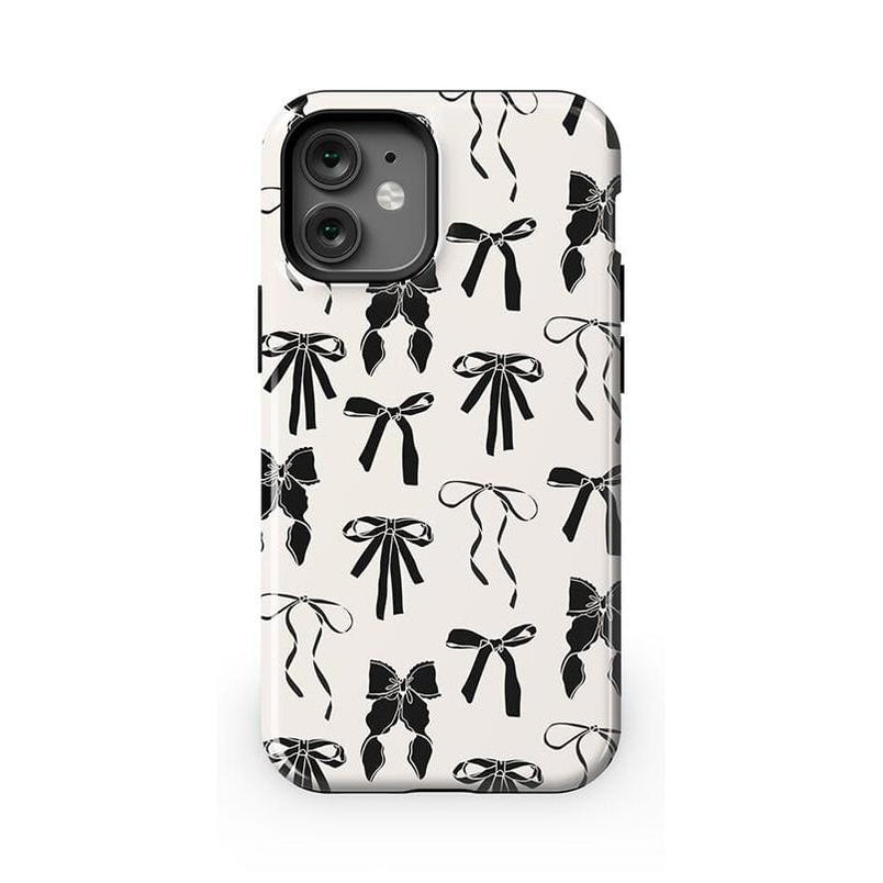 Goth Girlie | Black Bows Case Phone Case Casetry Essential + MagSafe® iPhone 12 Mini