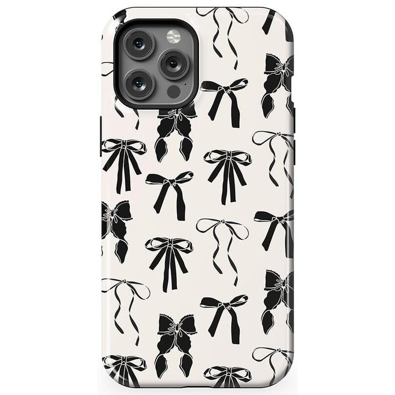 Goth Girlie | Black Bows Case Phone Case Casetry Essential + MagSafe® iPhone 12 Pro Max
