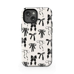Goth Girlie | Black Bows Case Phone Case Casetry Essential + MagSafe® iPhone 13 Mini