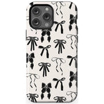 Goth Girlie | Black Bows Case Phone Case Casetry Essential + MagSafe® iPhone 13 Pro Max