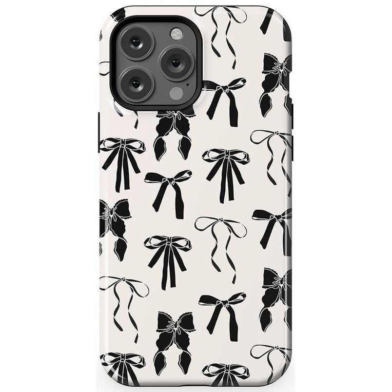 Goth Girlie | Black Bows Case Phone Case Casetry Essential + MagSafe® iPhone 13 Pro Max