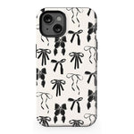 Goth Girlie | Black Bows Case Phone Case Casetry Essential + MagSafe® iPhone 13