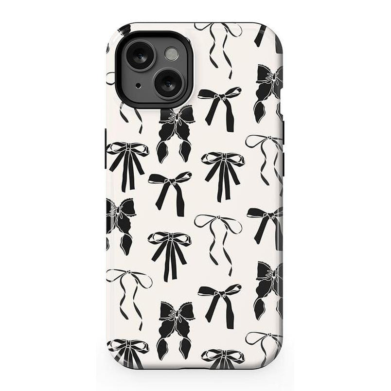 Goth Girlie | Black Bows Case Phone Case Casetry Essential + MagSafe® iPhone 13