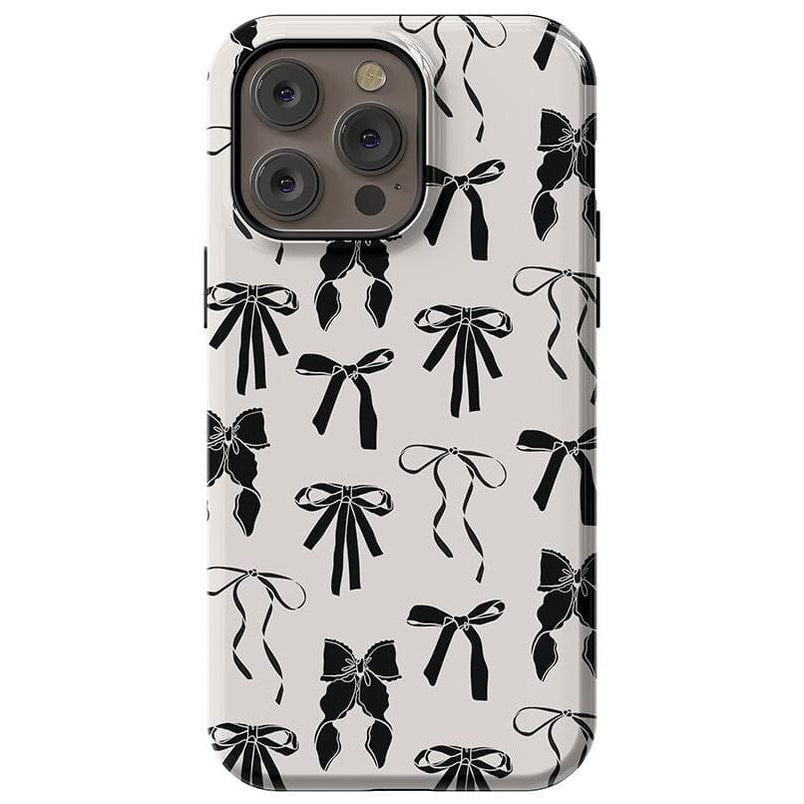 Goth Girlie | Black Bows Case Phone Case Casetry Essential + MagSafe® iPhone 14 Pro Max