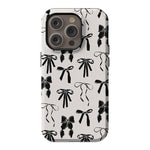 Goth Girlie | Black Bows Case Phone Case Casetry Essential + MagSafe® iPhone 14 Pro