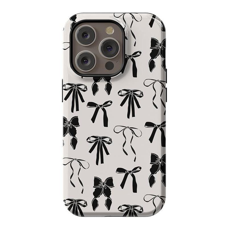 Goth Girlie | Black Bows Case Phone Case Casetry Essential + MagSafe® iPhone 14 Pro