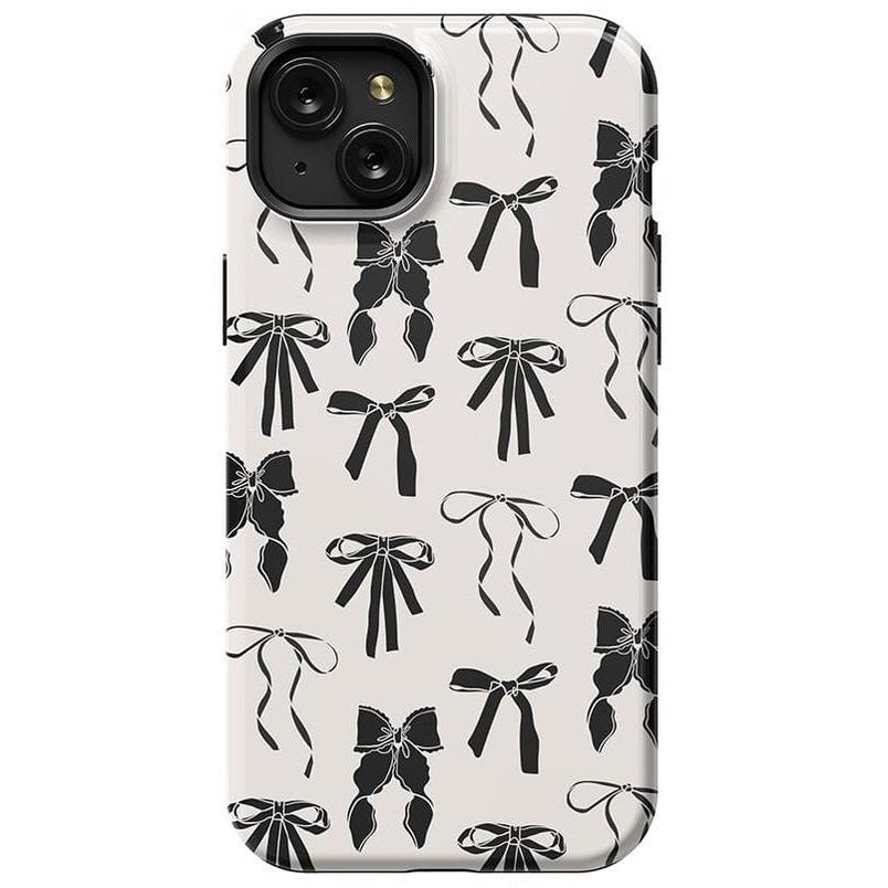 Goth Girlie | Black Bows Case Phone Case Casetry Essential + MagSafe® iPhone 15 Plus