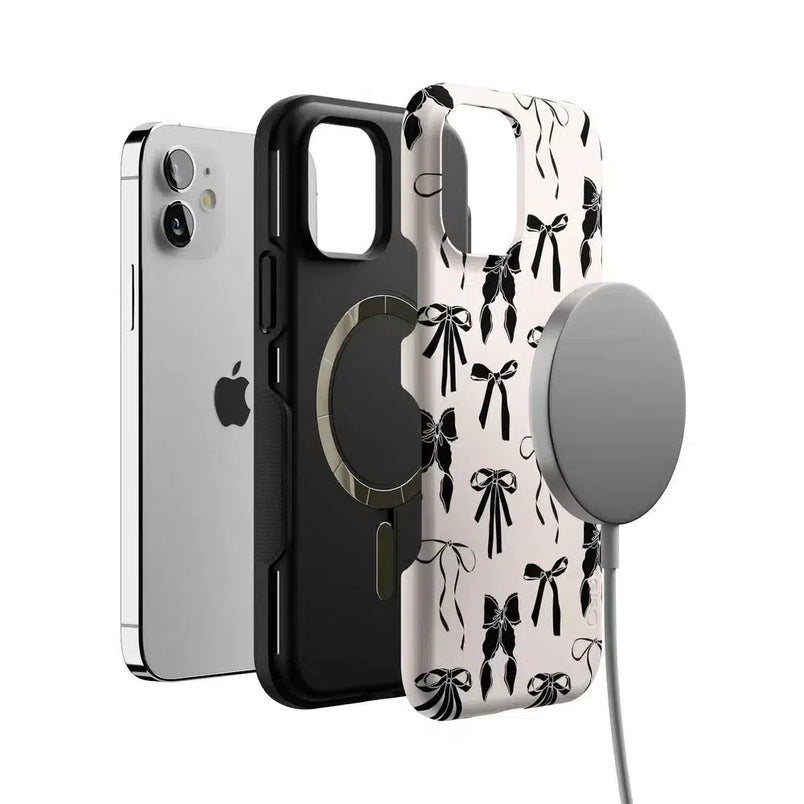 Goth Girlie | Black Bows Case Phone Case Casetry 