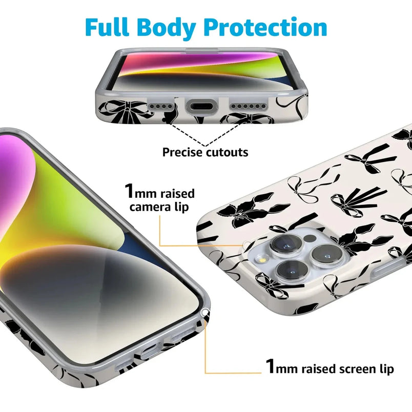 Goth Girlie | Black Bows Case Phone Case Casetry 