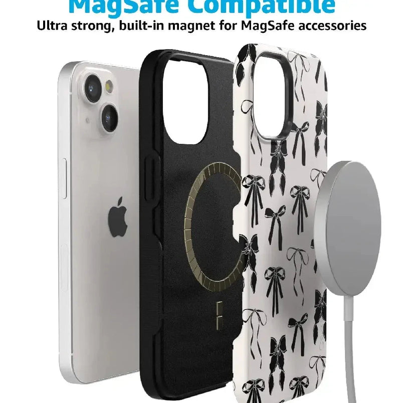 Goth Girlie | Black Bows Case Phone Case Casetry 