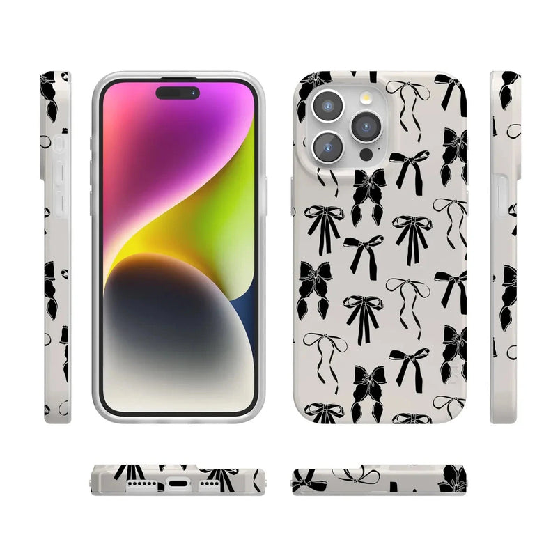 Goth Girlie | Black Bows Case Phone Case Casetry 