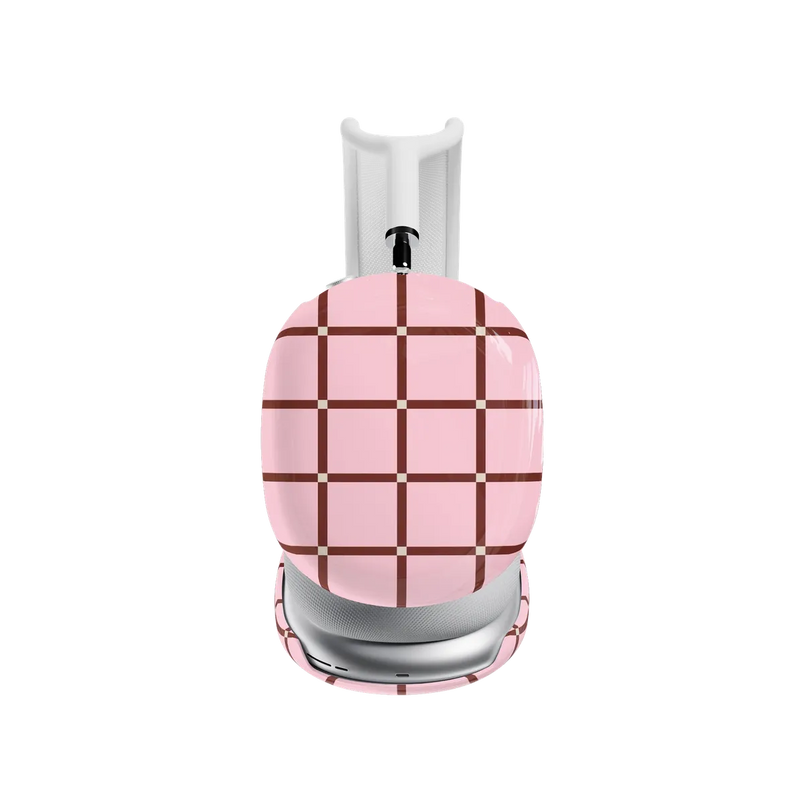 Uptown Gridlock | Pink Checkerboard AirPods Max Case