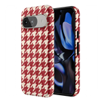 Scarlet Stitch | Red Houndstooth Case
