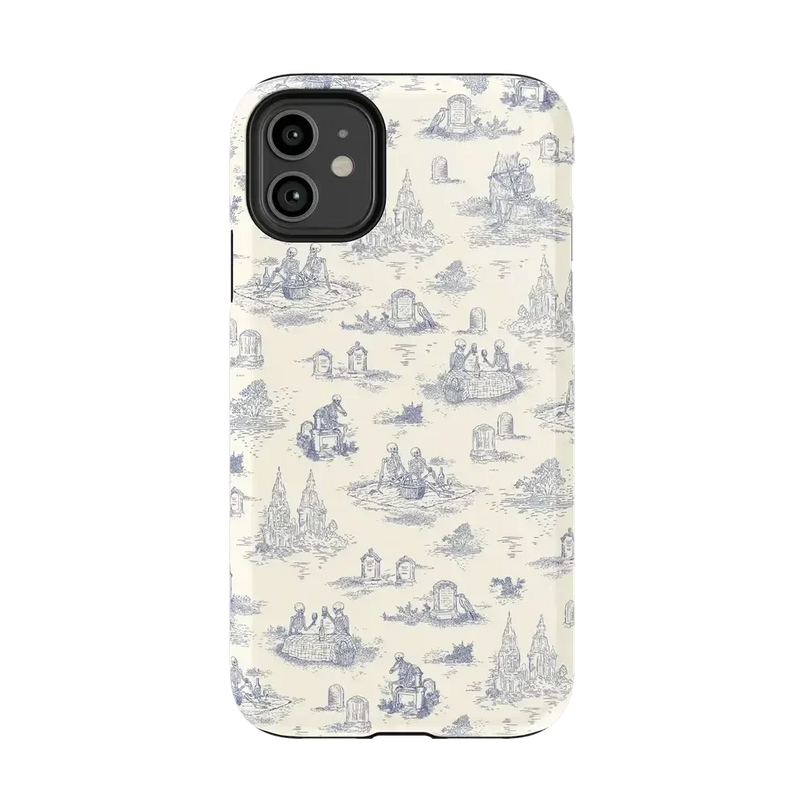 Graveyard Gathering | Skeleton Picnic Case Phone Case get.casely Essential iPhone 11 