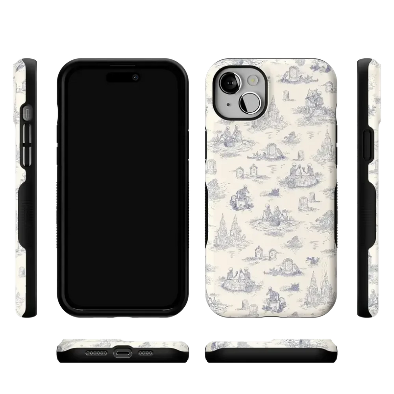 Graveyard Gathering | Skeleton Picnic Case Phone Case get.casely 