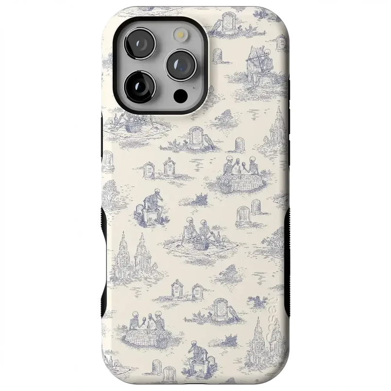 Graveyard Gathering | Skeleton Picnic Case Phone Case get.casely 