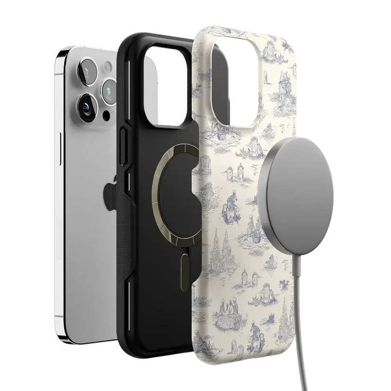 Graveyard Gathering | Skeleton Picnic Case Phone Case get.casely 