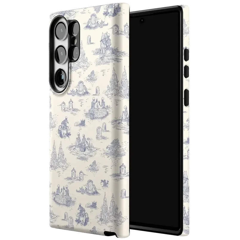 Graveyard Gathering | Skeleton Picnic Case Phone Case get.casely 