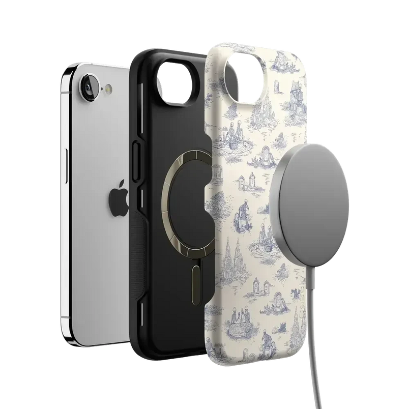 Graveyard Gathering | Skeleton Picnic Case Phone Case get.casely 