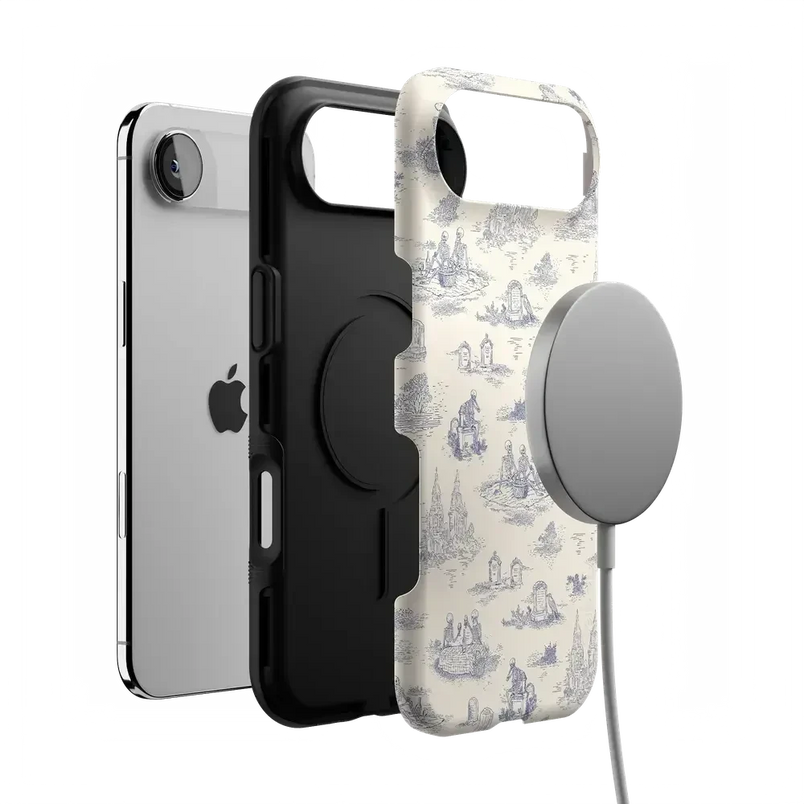 Graveyard Gathering | Skeleton Picnic Case Phone Case get.casely 