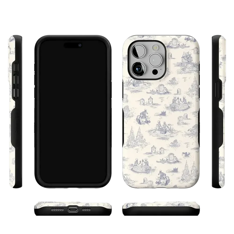 Graveyard Gathering | Skeleton Picnic Case Phone Case get.casely 
