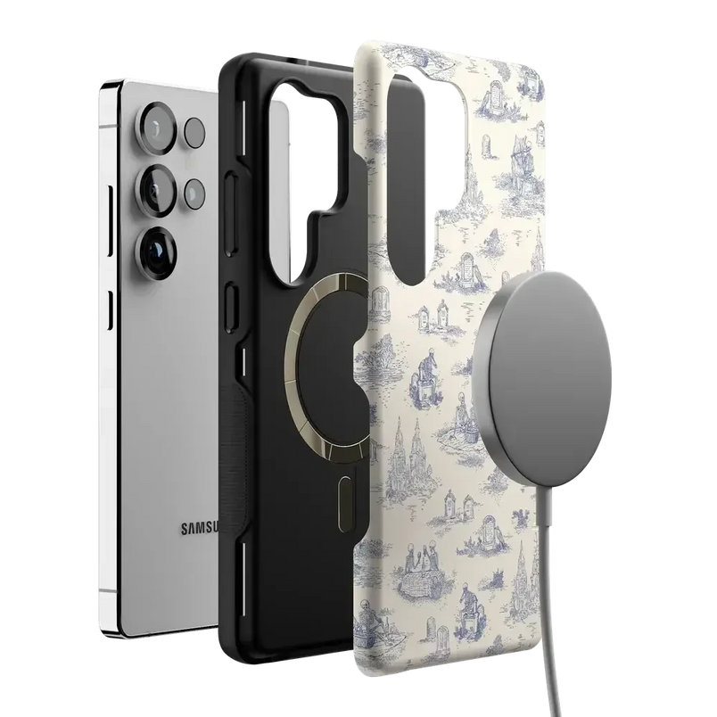 Graveyard Gathering | Skeleton Picnic Case Phone Case get.casely 