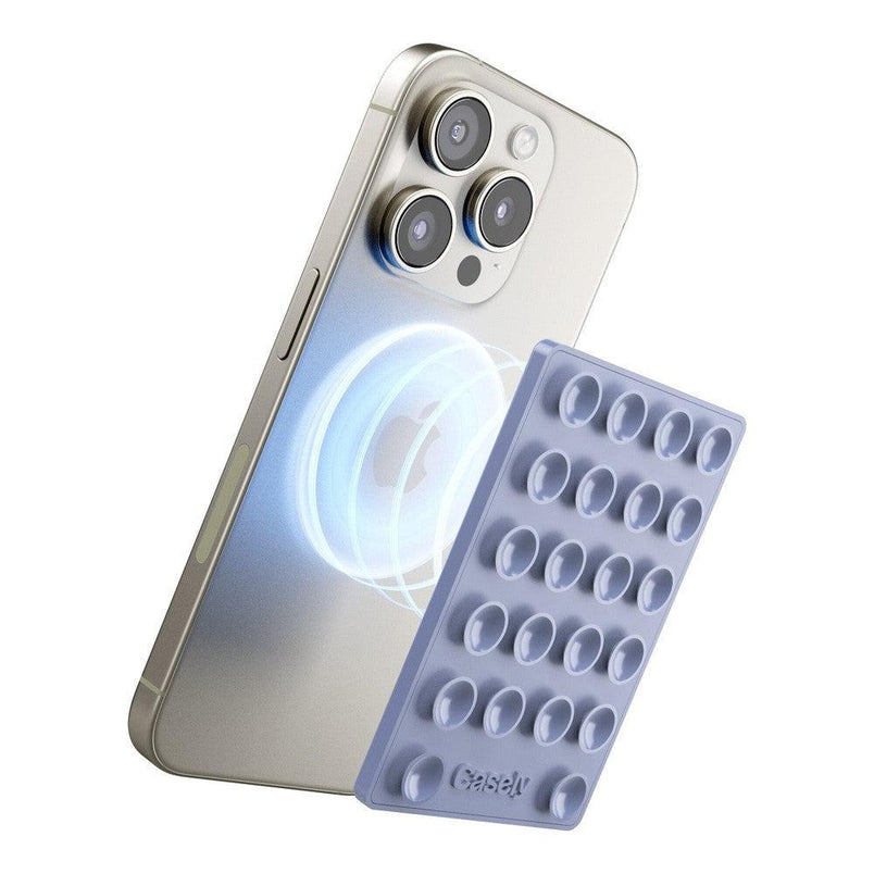 Grippy | Periwinkle Silicone Suction Phone Mount with MagSafe Grippy get.casely 