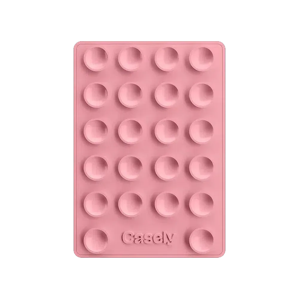 Grippy | Pink Silicone Suction Phone Mount with MagSafe Grippy get.casely 
