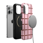 Uptown Gridlock | Pink Checkerboard Case