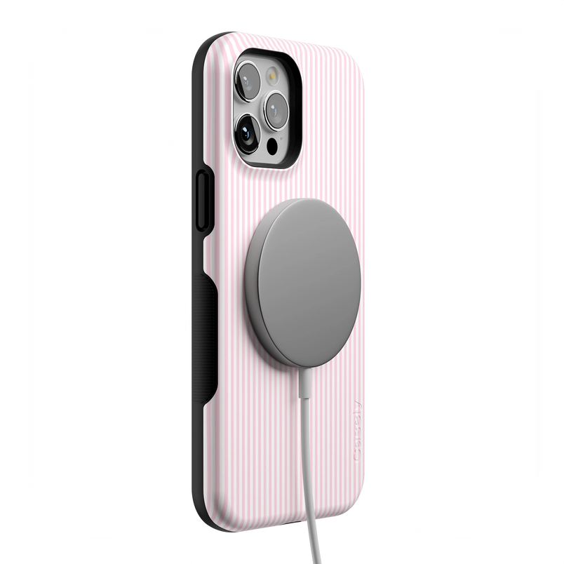 Stripes and the City | Light Pink Pinstripe Case