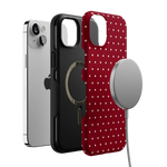 On the Dot | Maroon Polka Dot Case