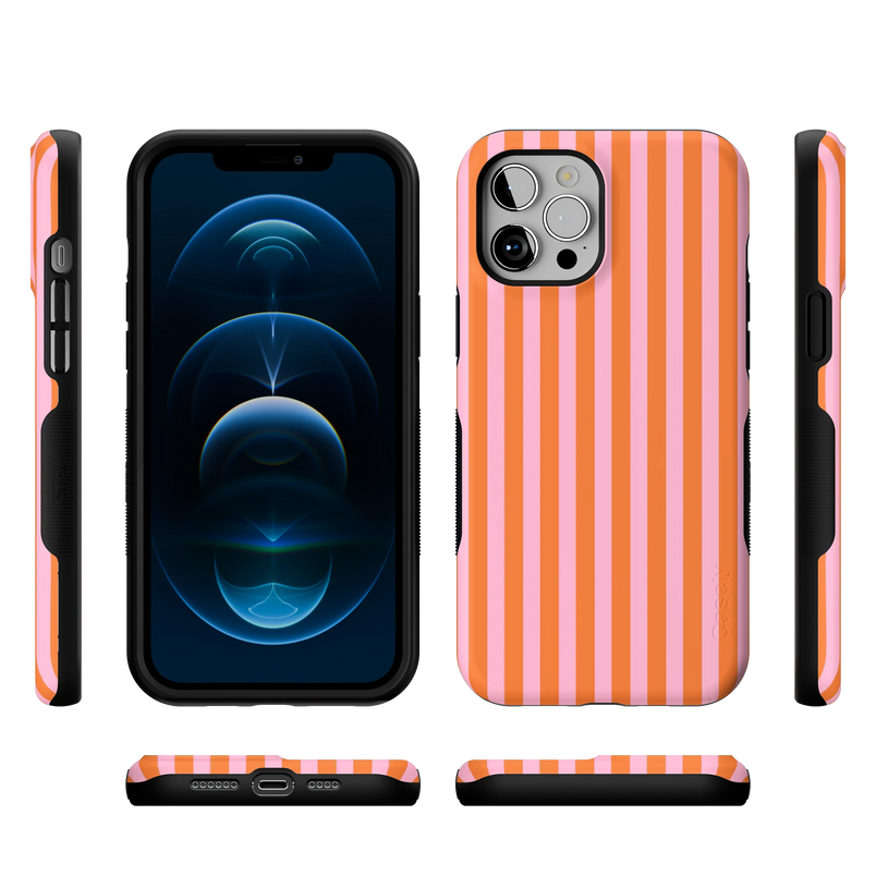 Perfect Stripes | Orange & Pink Stripes Case